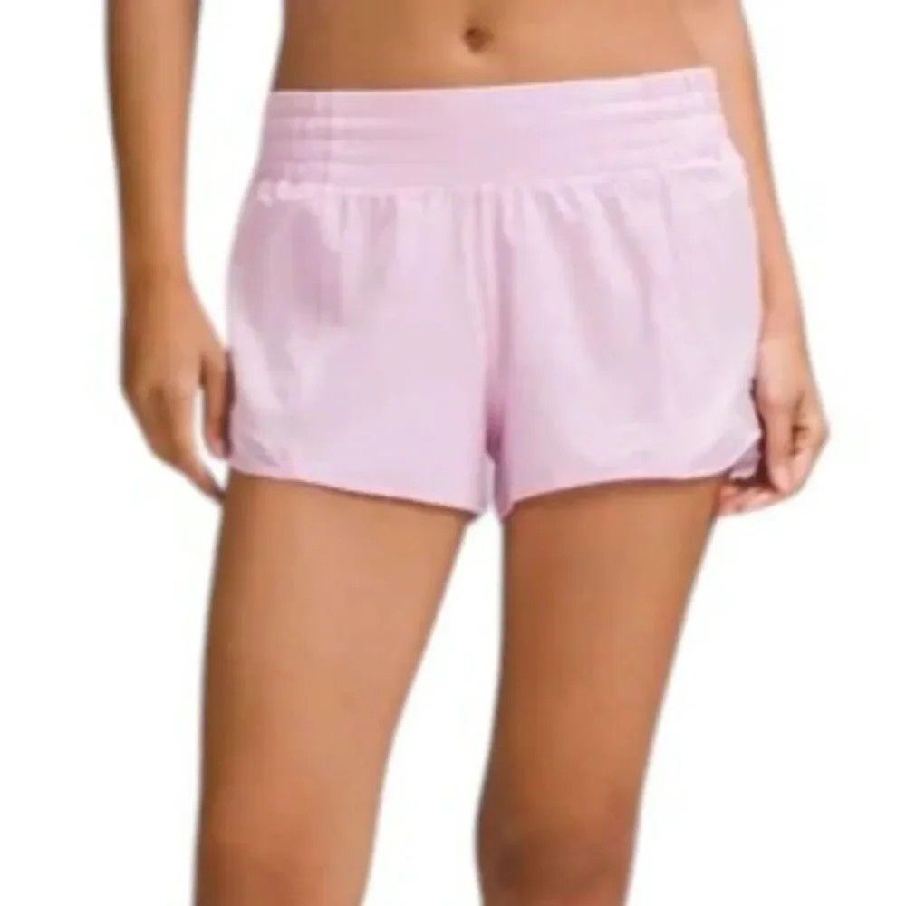 LULULEMON Women's Hotty Hot HR High Rise size 6 Vitapink pink 2.5" shorts EEUC